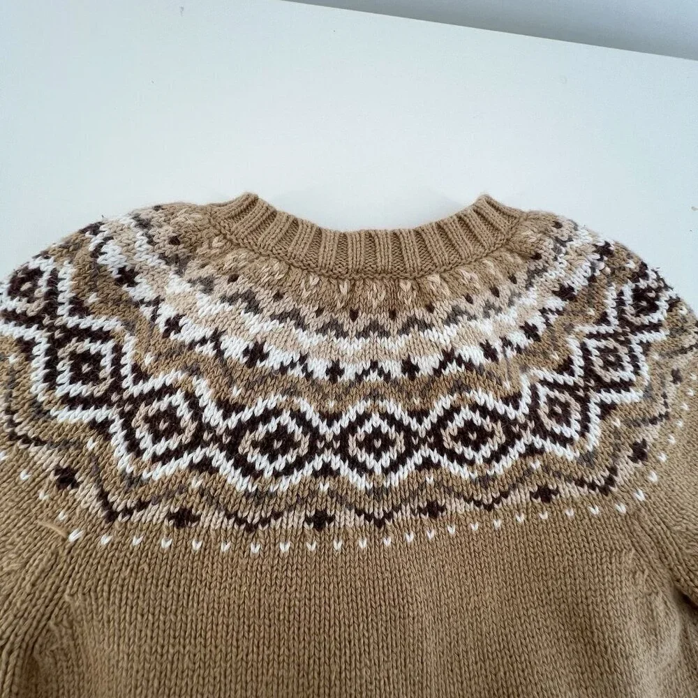 Baby Gap Newborn Outfit Gingerbread Holiday Sweater One Piece Winter Earth Tones